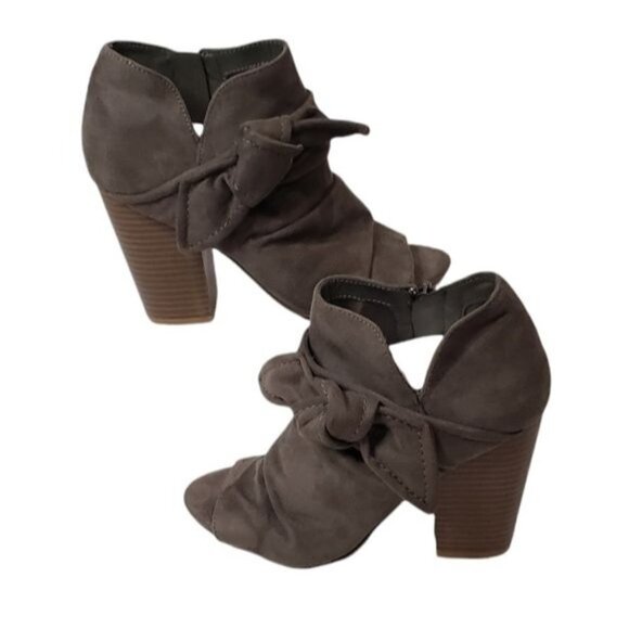 Indigo Rd. Izador Bow Peep Toe Booties Size 6.5 - Picture 1 of 12